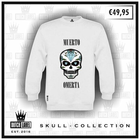 Sweater White Skull Collection