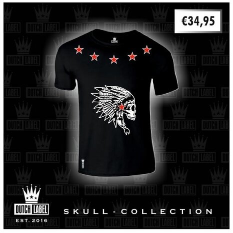 T-shirt Black Skull Collection