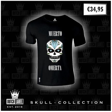 T-shirt Black Skull Collection