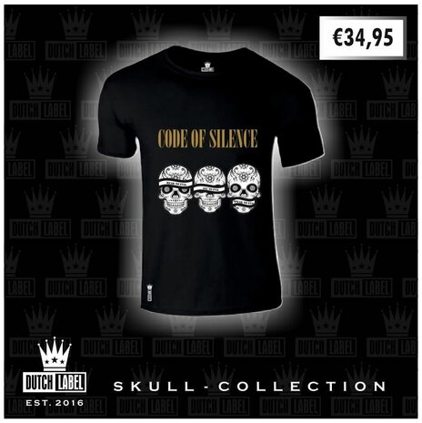 T-shirt Black Skull Collection
